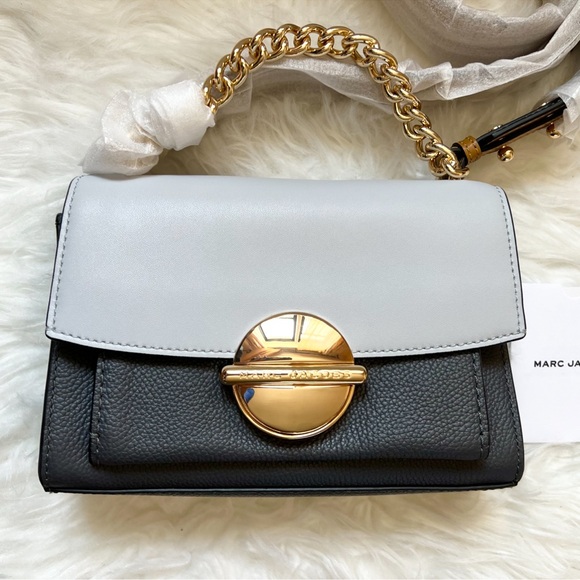 New! MARC JACOBS Tuck Lock Colorblock Crossbody Bag - Picture 1 of 12